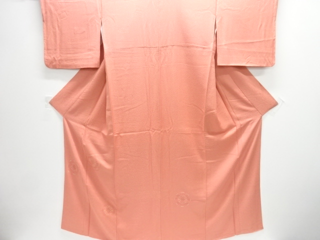 JAPANESE KIMONO / TSUKESAGE IROMUJI / EMBROIDERY / FLOWER CREST / ARTIST WORK